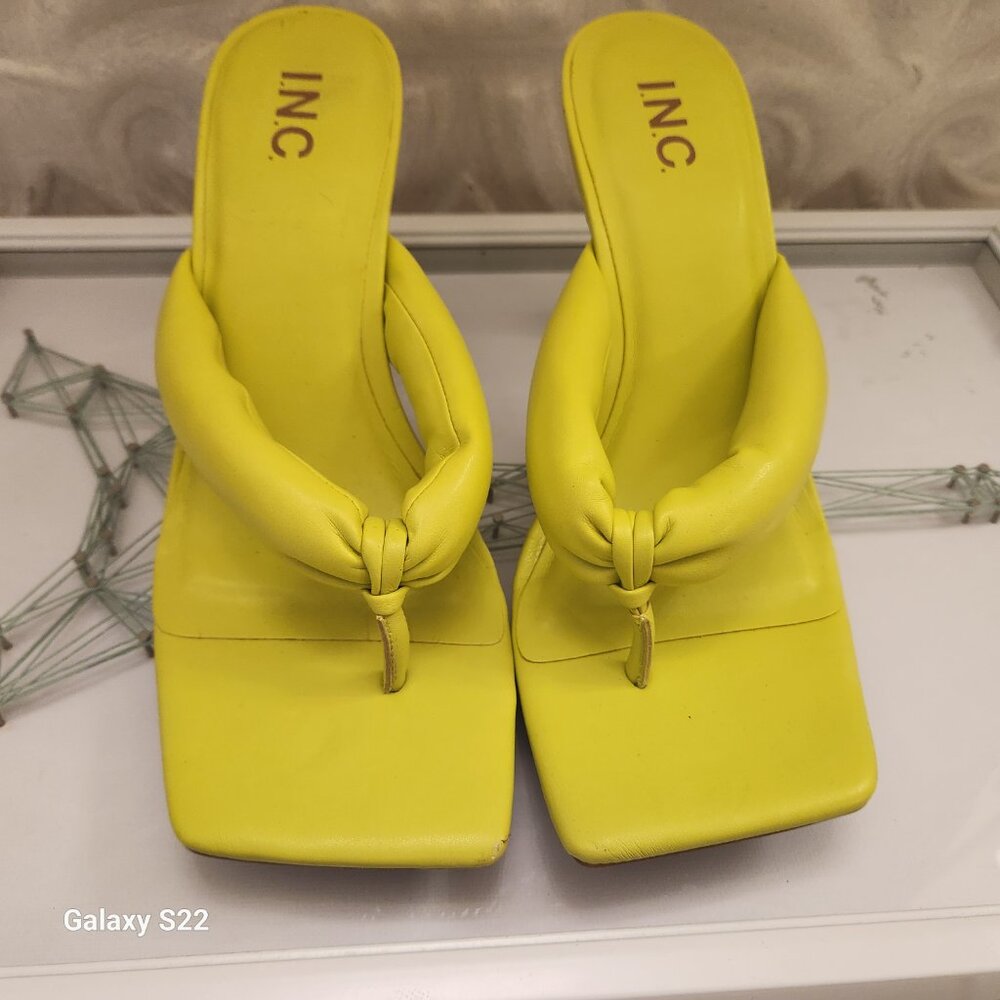 INC International Concepts Yellow Sandals - Picture 7 of 12